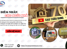  ĐIỂM NHẤN CHO NGÔI NHÀ – BIỂN SỐ NHÀ PHONG CÁCH - TINH TẾ
