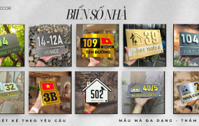 Biển số nhà – Chi tiết nhỏ, giá trị lớn trong mọi công trình