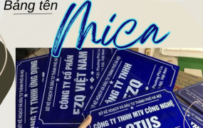 Bảng tên Mica - Bền đẹp, tiết kiệm chi phí