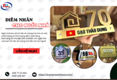  ĐIỂM NHẤN CHO NGÔI NHÀ – BIỂN SỐ NHÀ PHONG CÁCH - TINH TẾ