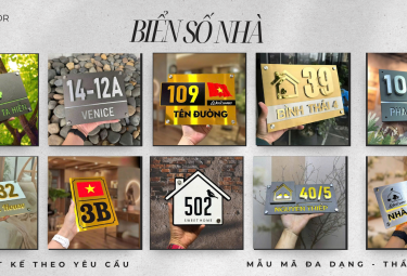 Biển số nhà – Chi tiết nhỏ, giá trị lớn trong mọi công trình