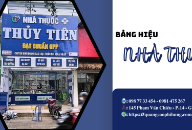 BẢNG HIỆU NHÀ THUỐC RÕ RÀNG - CHUẨN QUY ĐỊNH - NÂNG TẦM GIÁ TRỊ THƯƠNG HIỆU