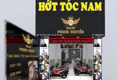 Thiết kế, thi công biển quảng cáo salon tóc