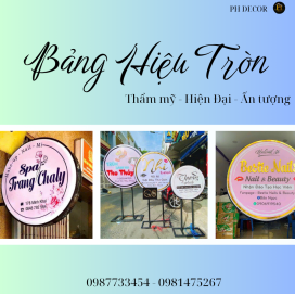 Bảng Hiệu Tròn – Giải Pháp Quảng Cáo Độc Đáo, Thu Hút Mọi Ánh Nhìn