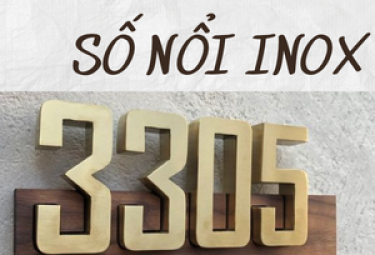 BIỂN SỐ NHÀ SỐ NỔI INOX 