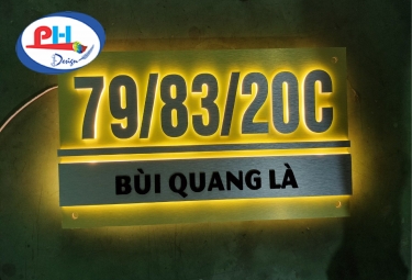 Mẫu Biển Số Nhà Sáng Đèn: Đẹp và Phổ Biến Nhất Trong Năm