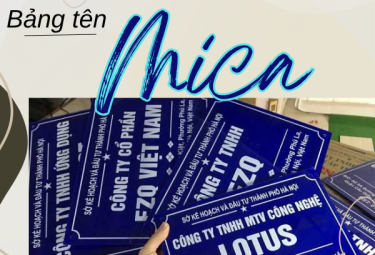 Bảng tên Mica - Bền đẹp, tiết kiệm chi phí