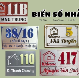 Thiết Kế – Thi Công Biển Số Nhà Chuyên Nghiệp Tại TP.HCM