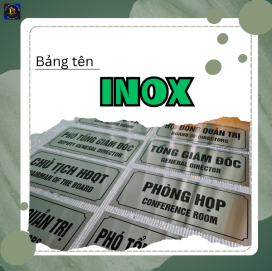 Bảng tên INOX – Giải pháp nhận diện thương hiệu bền đẹp, chuyên nghiệp