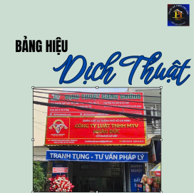 Bảng hiệu Dịch Thuật, Công Chứng – Giải pháp nhận diện chuyên nghiệp cho văn phòng ngôn ngữ