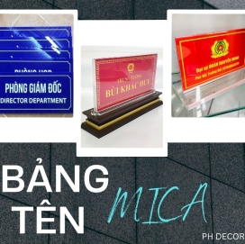 Bảng Tên Mica – Giải Pháp Bảng Tên Thẩm Mỹ, Chuyên Nghiệp Và Bền Đẹp