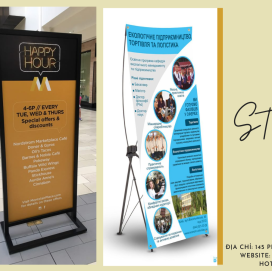 Standee – Giải pháp quảng cáo linh hoạt, hiệu quả cho mọi thương hiệu